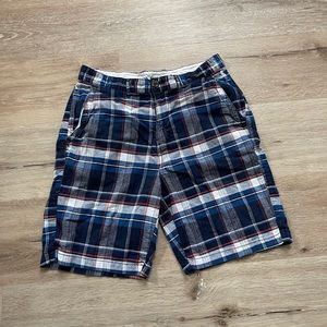 Joe Fresh Mens 100% Cotton Plaid Shorts Size 30